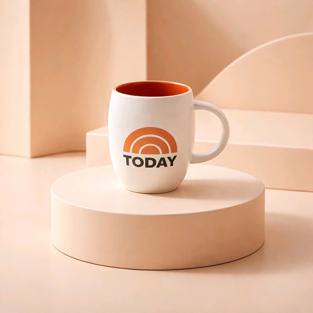 2019 TODAY Show Ceramic Coffee Mug with Orange Interior